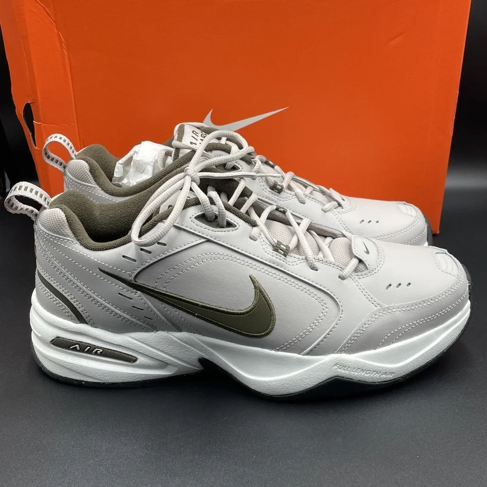 Nike Air Monarch IV Mens 11.5 Athletic Shoes Gray Dark Hazel Sneakers 415445-200